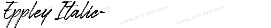 Eppley Italic字体转换